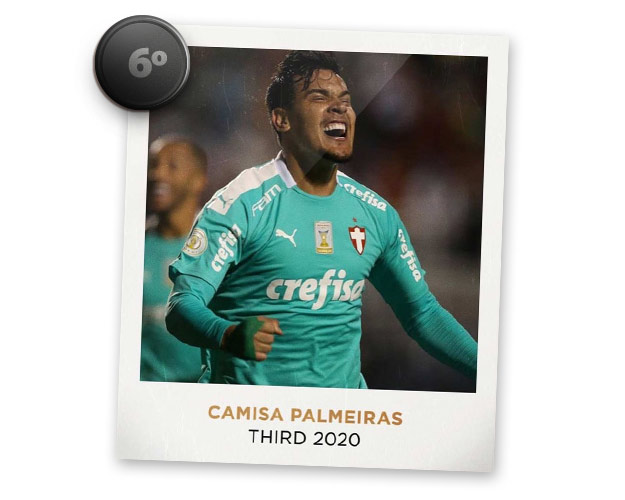 La camiseta de Verdão ocupa el 6º puesto del TOP 10 Las camisetas de fútbol más bonitas de 2019: Palmeiras