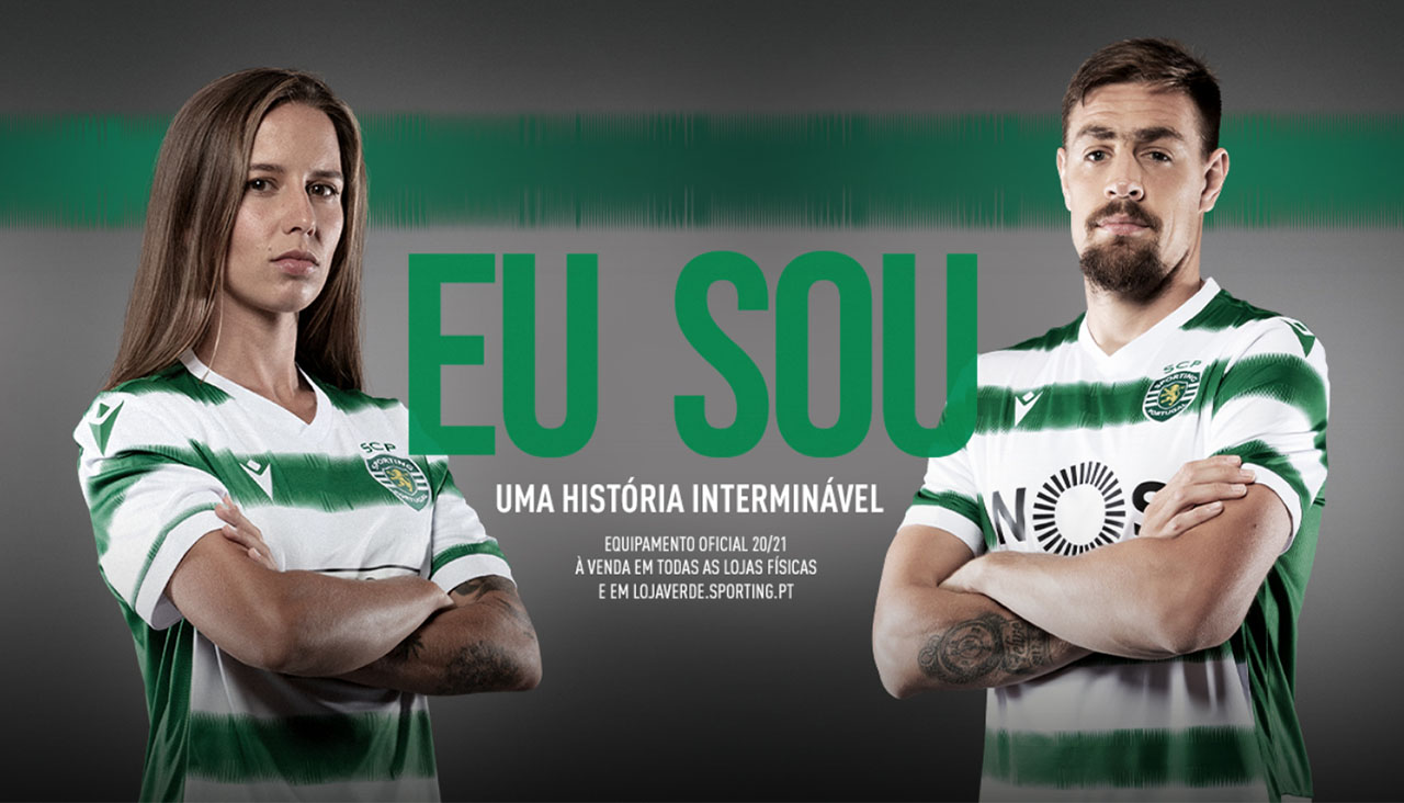 El Sporting se presenta con sus tradicionales franjas verdes y blancas. nuevas camisetas del equipo deportivo