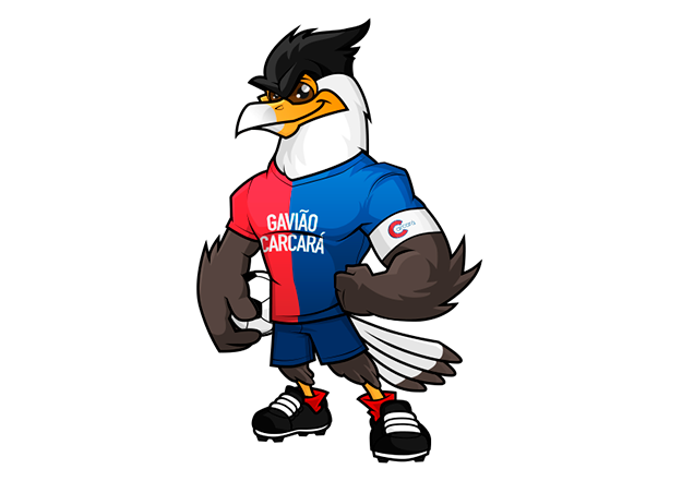 O Gavião Carcará foi escolhido como novo mascote do time