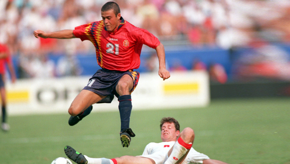 Camiseta de la selección española con Luis Enrique